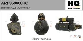 HQ ARF350606HQ - MOTOR DE ARRANQUE DELCOREMY TYPE 24V 7,50KW 10T CW