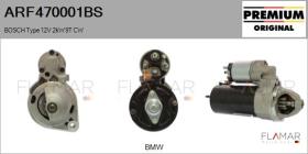 BOSCH ARF470001BS - MOTOR DE ARRANQUE 2KW 9T CW