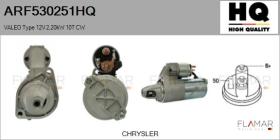 HQ ARF530251HQ - MOTOR DE ARRANQUE VALEO TYPE 12V 2,20KW 10T CW