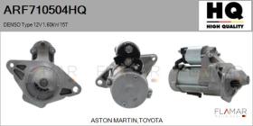 HQ ARF710504HQ - MOTOR DE ARRANQUE DENSO TYPE 12V 1,60KW 15T