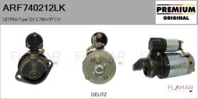 MAHLE ARF740212LK - MOTOR DE ARRANQUE LETRIKA TYPE 12V 2,70KW 9T CW