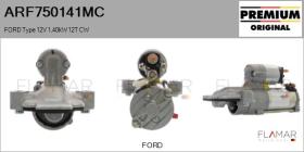 MOTORCRAFT ARF750141MC - MOTOR DE ARRANQUE FORD TYPE 12V