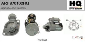 HQ ARF870102HQ - MOTOR DE ARRANQUE HITACHI TYPE 12V 1,20KW 8T CW