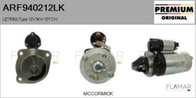 MAHLE ARF940212LK - MOTOR DE ARRANQUE LETRIKA TYPE 12V 3KW 10T CW