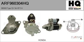 HQ ARF960304HQ - MOTOR DE ARRANQUE DENSO TYPE 12V 1KW 9T CW