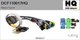 HQ DCF110017HQ - CABLE ELéCTRICO, ELECTROMOTOR MECANISMO DIRECCIóN 12V