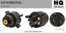 HQ EIF410037HQ - INTERRUPTOR DE ENCENDIDO/ARRANQUE VAG TYPE 12V
