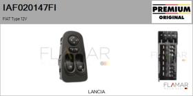 FIAT IAF020147FI - INTERRUPTOR, ELEVALUNAS 12V