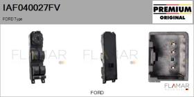 FORD-VOLVO-SAAB IAF040027FV - INTERRUPTOR, ELEVALUNAS FORD TYPE