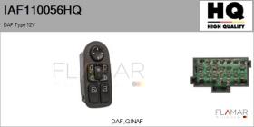 HQ IAF110056HQ - INTERRUPTOR, ELEVALUNAS DAF TYPE 12V