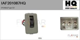 HQ IAF201087HQ - INTERRUPTOR, ELEVALUNAS HYUNDAI TYPE 12V