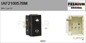 BMW-MINI IAF210057BM - INTERRUPTOR, ELEVALUNAS BMW TYPE 12V