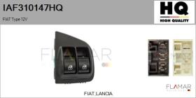 HQ IAF310147HQ - INTERRUPTOR, ELEVALUNAS FIAT TYPE 12V