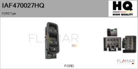 HQ IAF470027HQ - INTERRUPTOR, ELEVALUNAS FORD TYPE