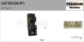 FIAT IAF501047FI - INTERRUPTOR, ELEVALUNAS