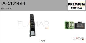 FIAT IAF510147FI - INTERRUPTOR, ELEVALUNAS 12V