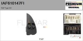 FIAT IAF610147FI - INTERRUPTOR, ELEVALUNAS 12V