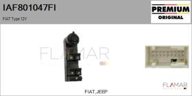 FIAT IAF801047FI - INTERRUPTOR, ELEVALUNAS