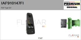 FIAT IAF910147FI - INTERRUPTOR, ELEVALUNAS 12V