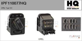 HQ IPF110077HQ - INTERRUPTOR LUZ PRINCIPAL OPEL TYPE 12V
