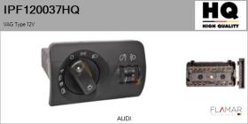 HQ IPF120037HQ - INTERRUPTOR LUZ PRINCIPAL VAG TYPE 12V