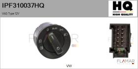HQ IPF310037HQ - INTERRUPTOR LUZ PRINCIPAL VAG TYPE 12V