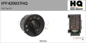 HQ IPF420037HQ - INTERRUPTOR LUZ PRINCIPAL VAG TYPE 12V