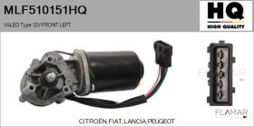 HQ MLF510151HQ - MOTOR LIMPIAPARABRISAS VALEO TYPE 12V FRONT LEFT