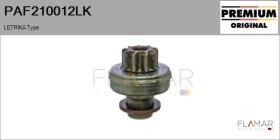 MAHLE PAF210012LK - PIñóN, ARRANCADOR LETRIKA TYPE