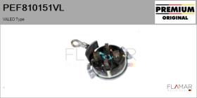 VALEO PEF810151VL - PORTAESCOBILLAS ARRANQUE