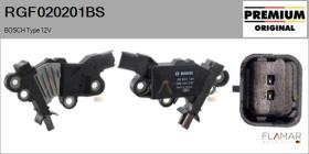 BOSCH RGF020201BS - REGULADOR ALTERNADOR