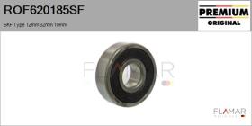SKF ROF620185SF - RODAMIENTO SKF TYPE 12MM 32MM 10MM