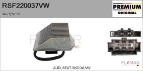 VW RSF220037VW - RESISTENCIA VENTILADOR HABITáCULO VAG TYPE 12V