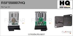 HQ RSF550007HQ - RESISTENCIA VENTILADOR HABITáCULO PSA TYPE 12V