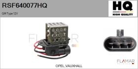 HQ RSF640077HQ - RESISTENCIA VENTILADOR HABITáCULO GM TYPE 12V