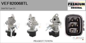 TOYOTA-LEXUS-DAIHATSU VEF820068TL - VALVULA EGR