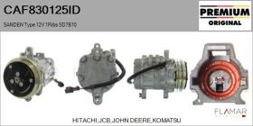 INDUSTRIAL CAF830125ID - COMPRESOR AIRE ACONDICIONADO