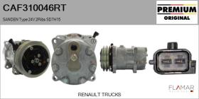 RENAULT TRUCK CAF310046RT - COMPRESOR AIRE ACONDICIONADO