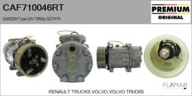 RENAULT TRUCK CAF710046RT - COMPRESOR AIRE ACONDICIONADO