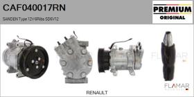 RENAULT NISSAN CAF040017RN - COMPRESOR AIRE ACONDICIONADO