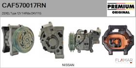 RENAULT NISSAN CAF570017RN - COMPRESOR AIRE ACONDICIONADO