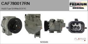 RENAULT NISSAN CAF780017RN - COMPRESOR AIRE ACONDICIONADO