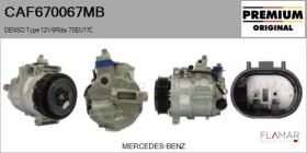 MERCEDES BENZ CAF670067MB - COMPRESOR AIRE ACONDICIONADO