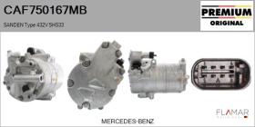 MERCEDES BENZ CAF750167MB - COMPRESOR AIRE ACONDICIONADO