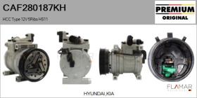 HYUNDAI-KIA CAF280187KH - COMPRESOR AIRE ACONDICIONADO