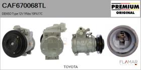TOYOTA-LEXUS-DAIHATSU CAF670068TL - COMPRESOR AIRE ACONDICIONADO