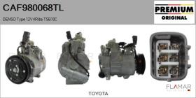 TOYOTA-LEXUS-DAIHATSU CAF980068TL - COMPRESOR AIRE ACONDICIONADO