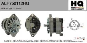 HQ ALF750112HQ - ALTERNADOR