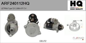 HQ ARF240112HQ - MOTOR DE ARRANQUE