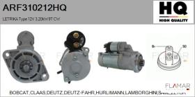 HQ ARF310212HQ - MOTOR DE ARRANQUE